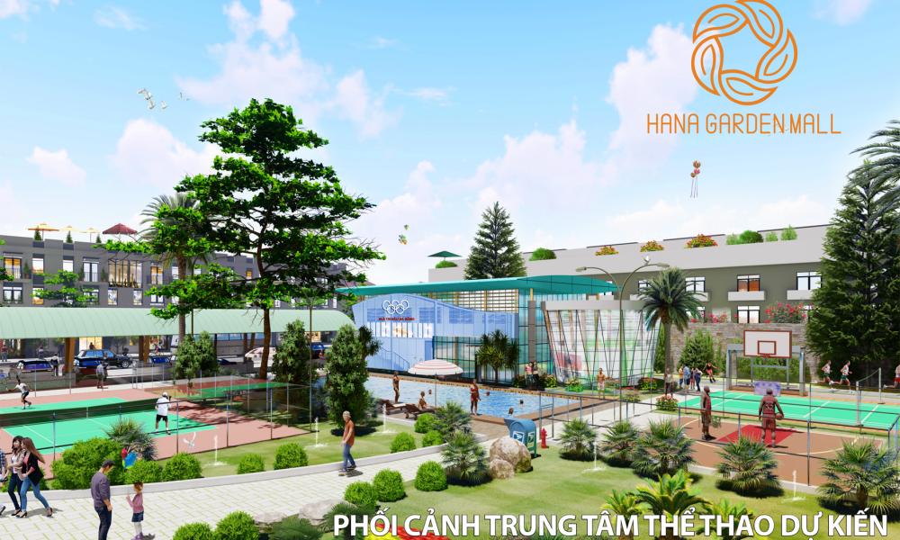 Phối cảnh trung tâm thể thao dự án Hana Garden Mall